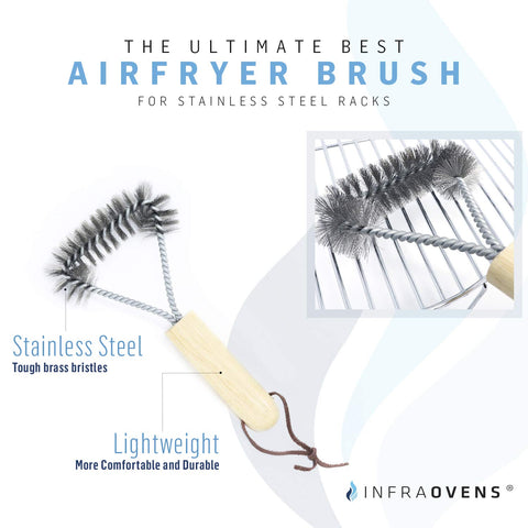 Infraovens grill rack cleaner suitable for air fryer, oven, and grill racks.