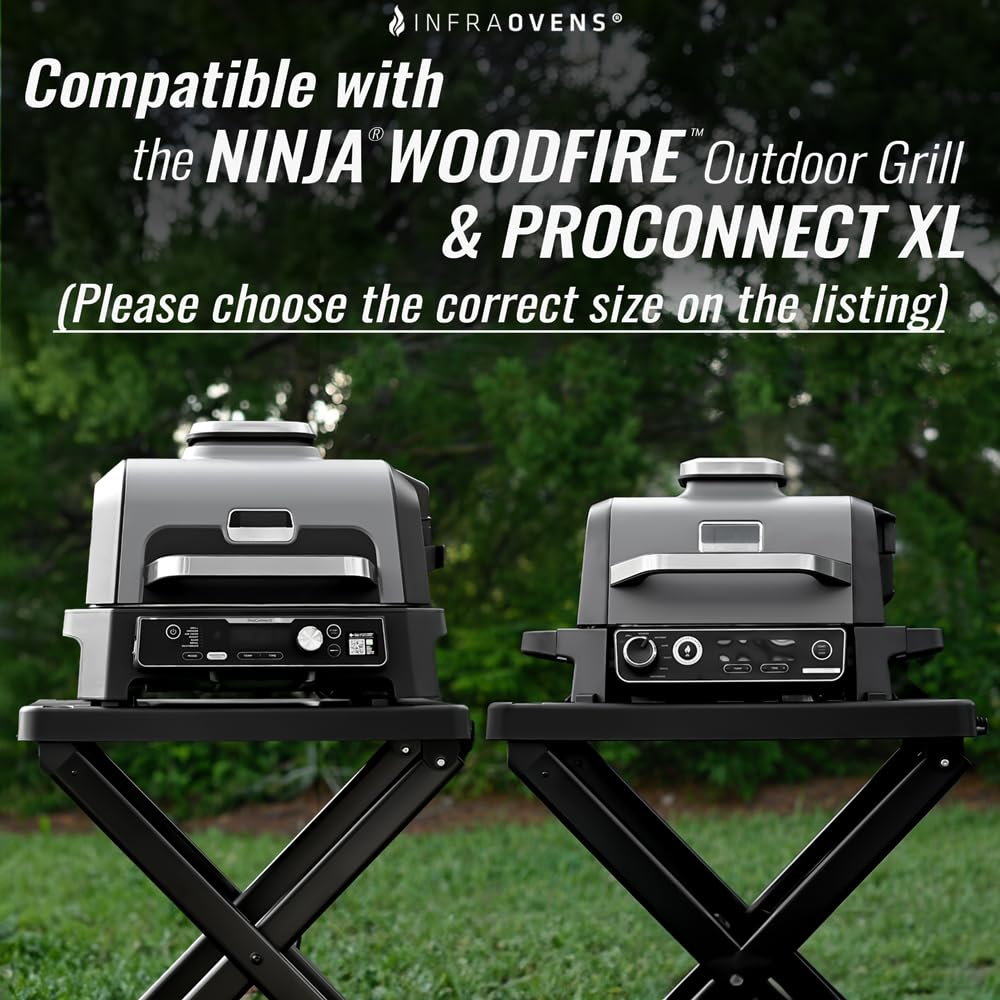 Infraovens Pro Connect XL griddle liners shown with the griddle for versatile cooking.
