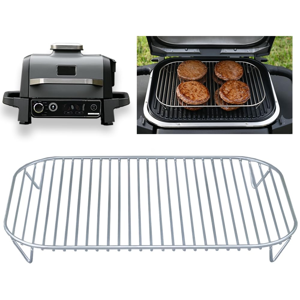 Infraovens stainless-steel rack for Ninja Woodfire compatible boosts cooking capacity
