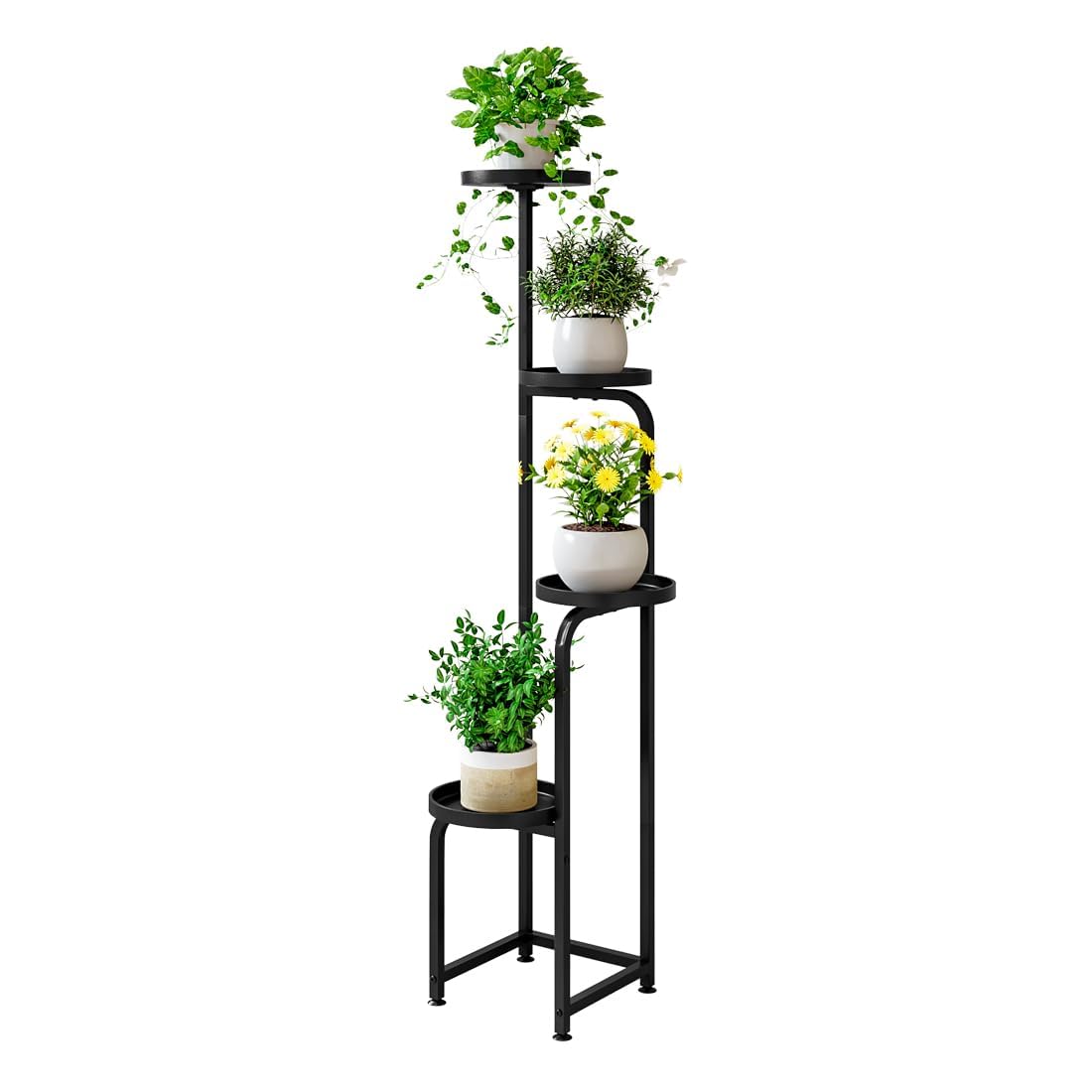 INGIORDAR plant stand four-tier metal frame holds multiple plants neatly