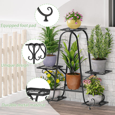 INGIORDAR plant stand 6-pot mesh detail emphasizes breathable design and air circulation for plants