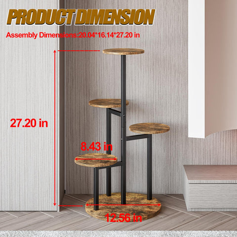 INGIORDAR plant stand with 8-pot capacity demo arrangement
