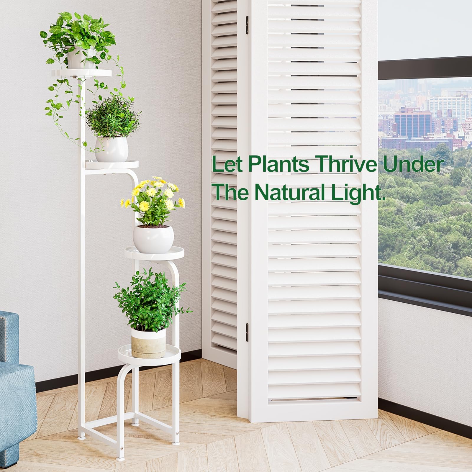 INGIORDAR plant stand in a living room corner for stylish display
