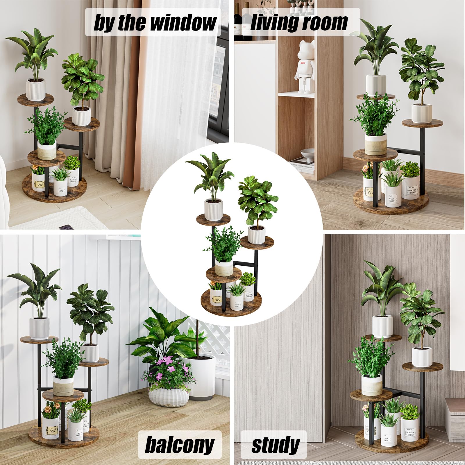 INGIORDAR room decor setup with black and rustic brown finish