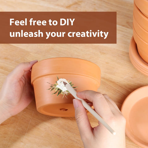 INGOFIN set of 6 pots ideal for herbs, succulents, and small plants.