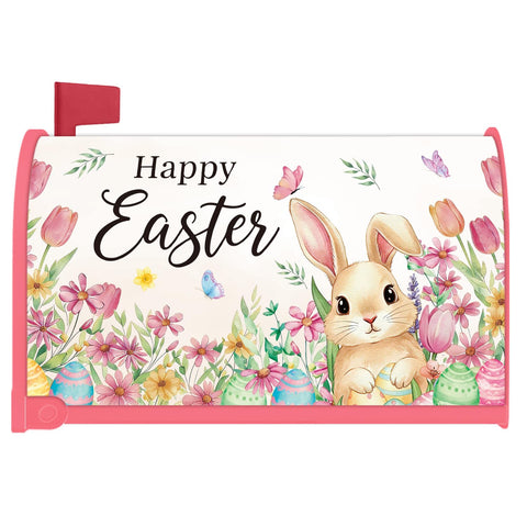 InIsaJace Easter mailbox cover with bunnies and eggs boosts curb appeal.