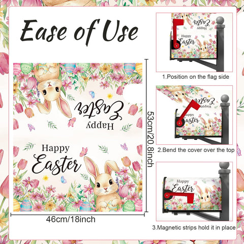 InIsaJace Easter mailbox cover features butterflies for spring charm.