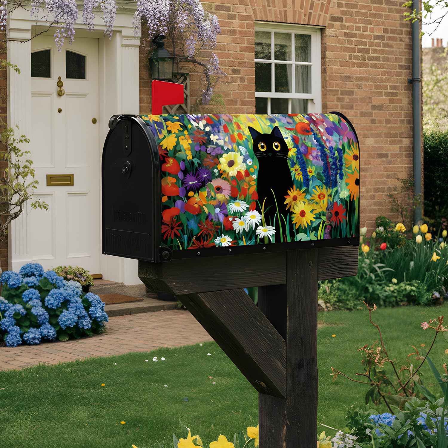 InIsaJace magnetic mailbox cover 21x18 inches provides quick, tool-free mailbox refresh.