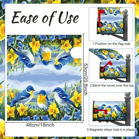 InIsaJace standard 18x21 mailbox cover fits typical boxes for a tidy look.