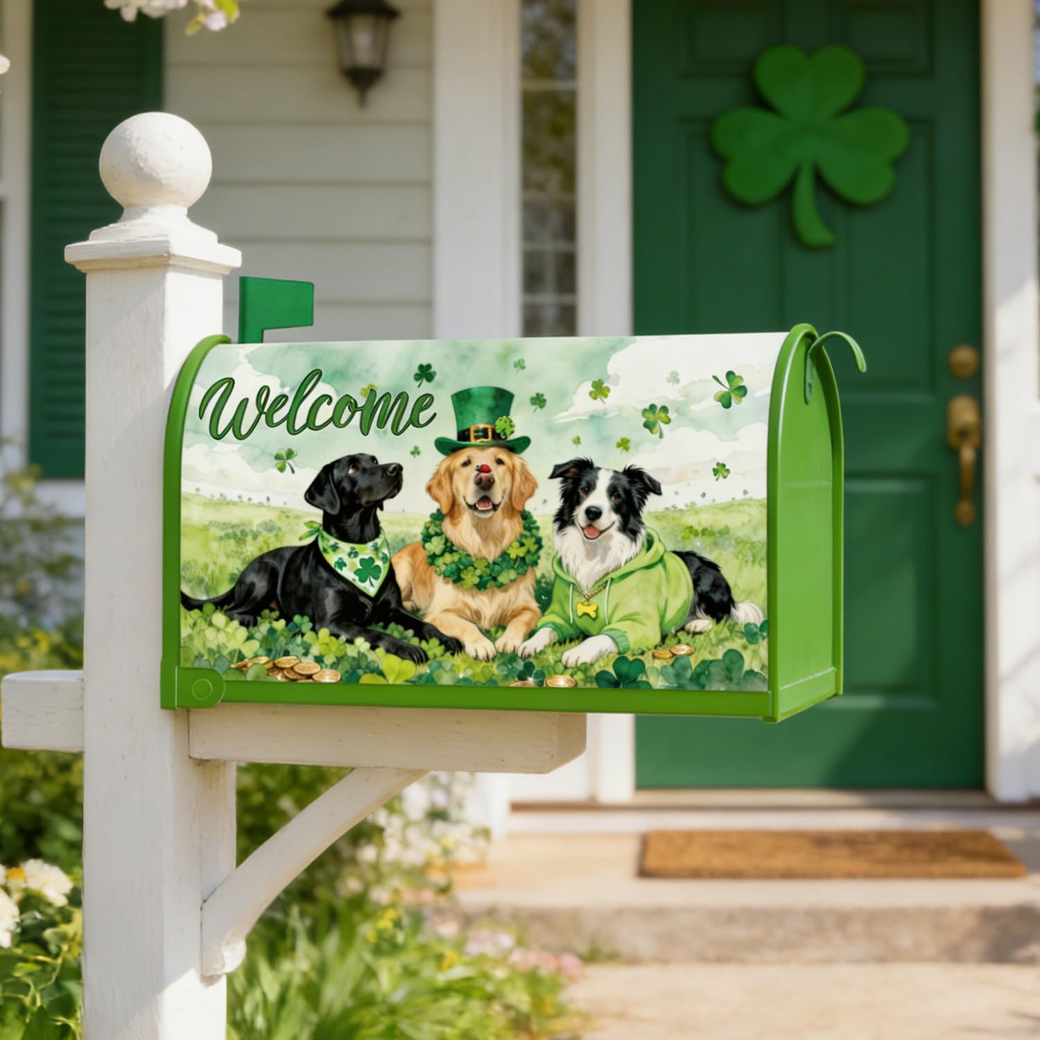 Inisajace outdoor-friendly mailbox decor withstands wind and rain.