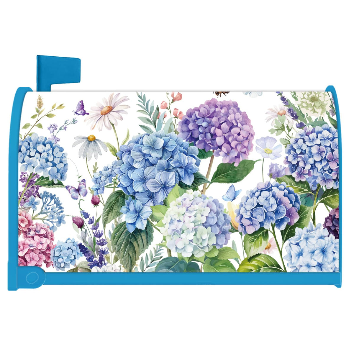 Inisajace spring hydrangea mailbox cover for 18x21 inches boosts curb appeal outdoors.