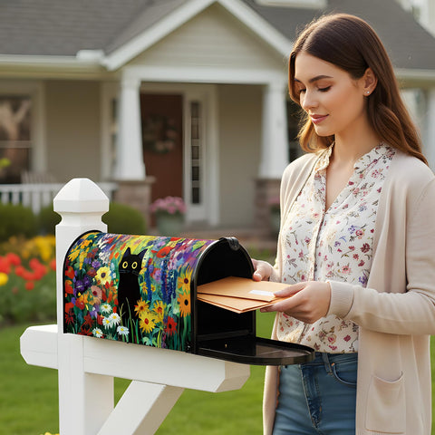 InIsaJace spring scene mailbox cover fits standard mailboxes for farmhouse or backyard homes.