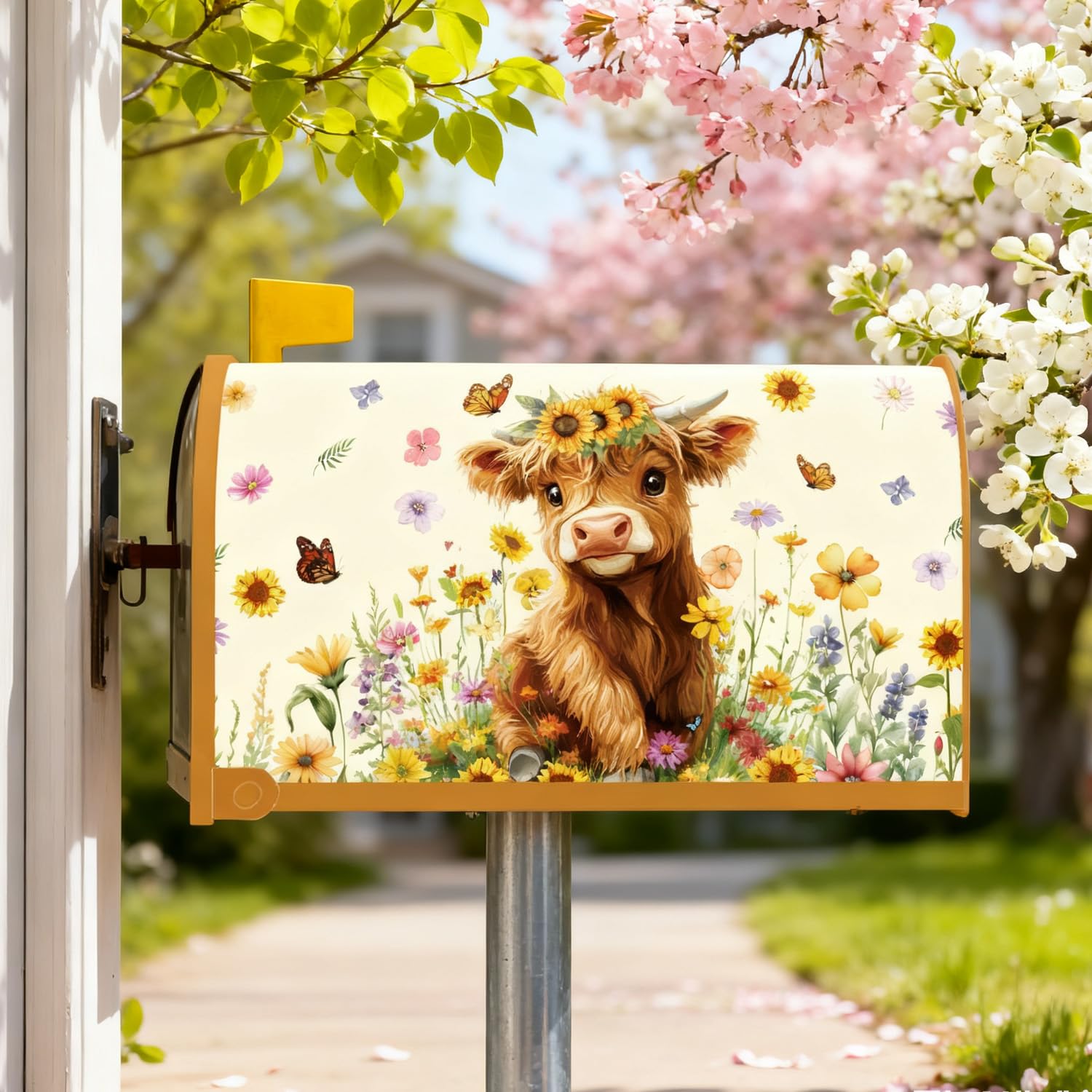 InIsaJace Outdoor-ready cover withstands weather for durable mailbox decor.