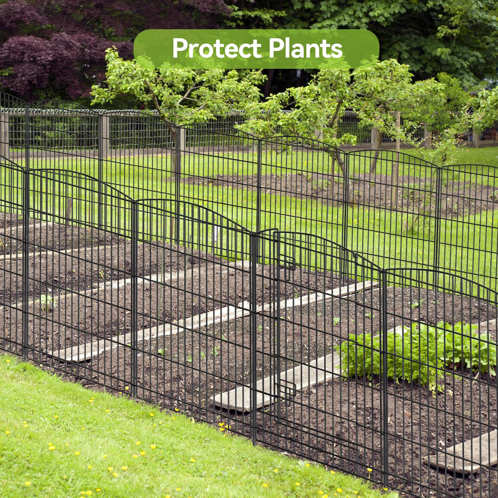 INJOPEXI detachable no-dig fence layout for flexible shapes