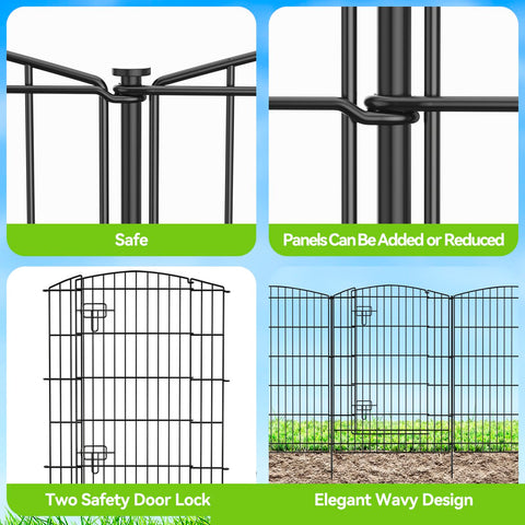 INJOPEXI rustproof wire fence enduring sun and rain outdoors
