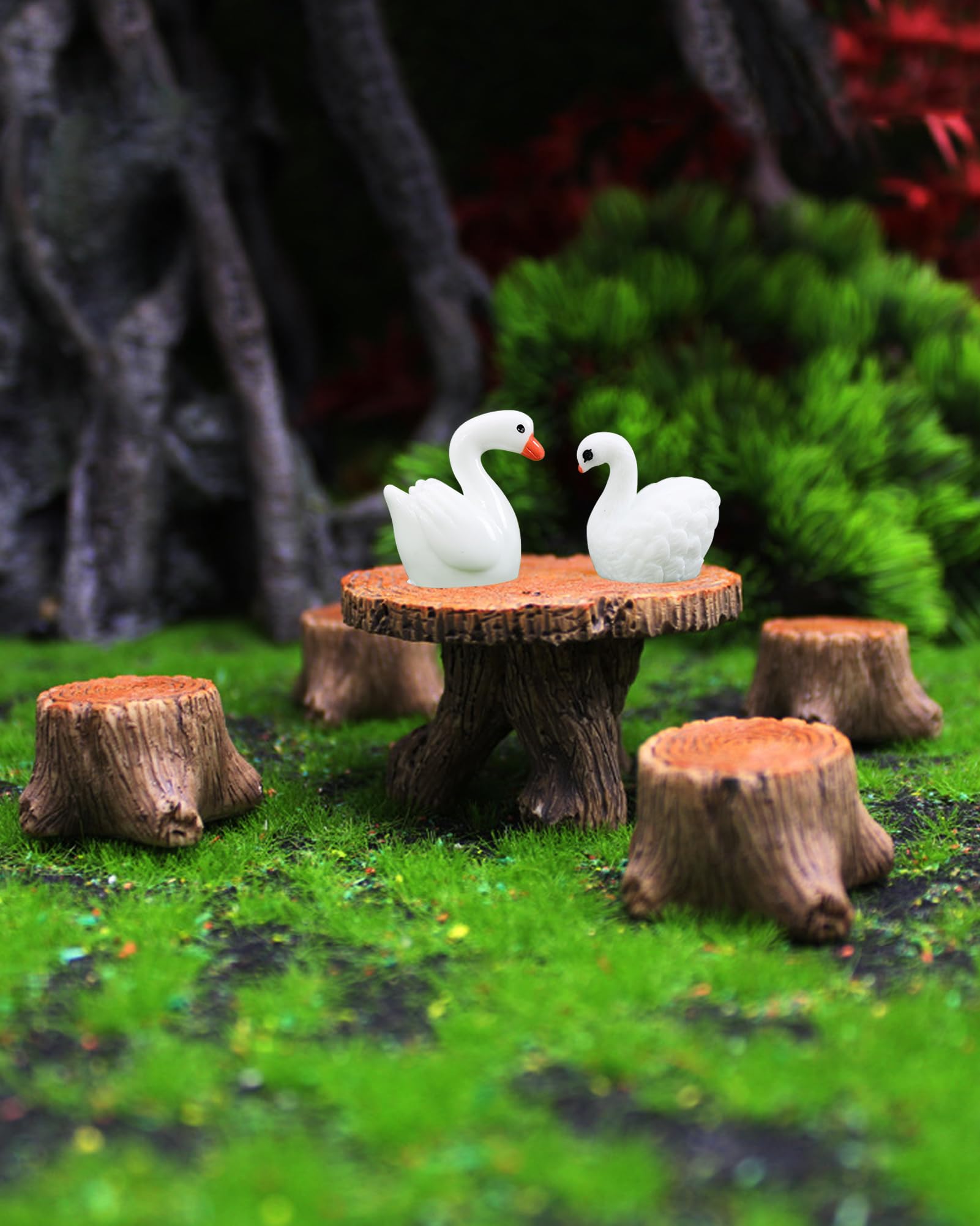 Inkaove fairy garden accessories pack enhances micro-landscape displays.