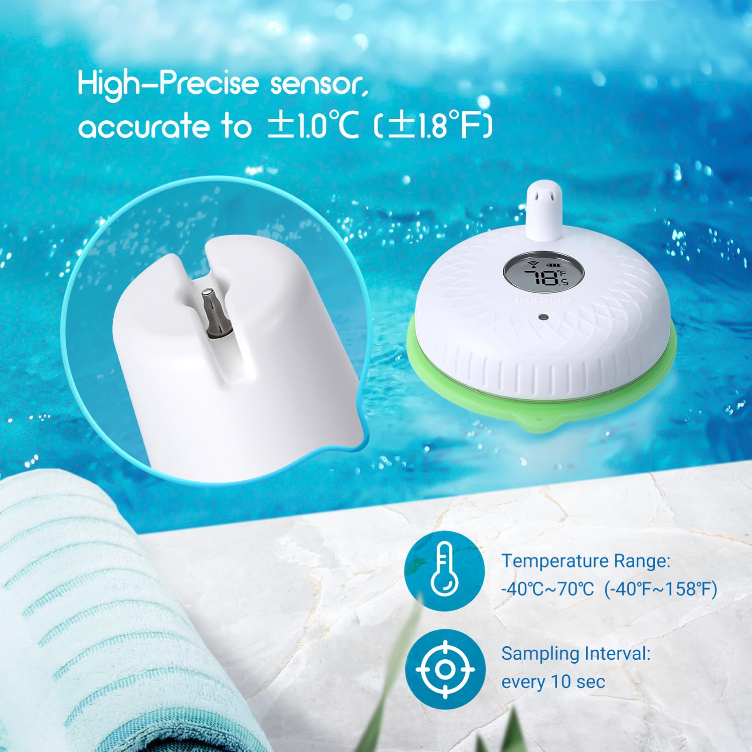 Inkbird IBS-P02R data updates every 10 seconds for freshness