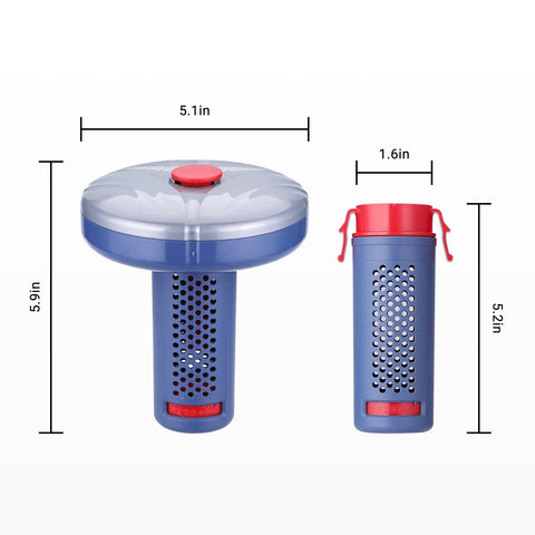 INKBIRDPLUS compact bromine dispenser suitable for hot tubs and small pools.