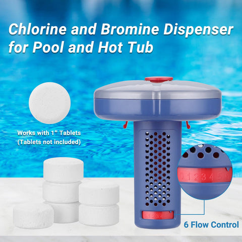 INKBIRDPLUS floating chlorine dispenser ideal for pool and spa use.