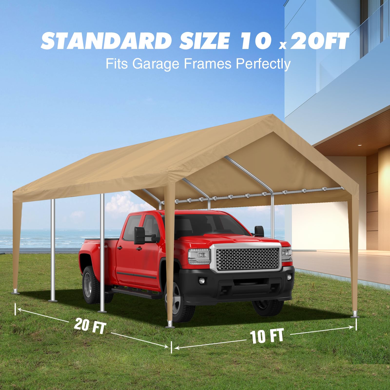 Inmeilifus heavy-duty PE fabric provides durable weather protection for long-term use