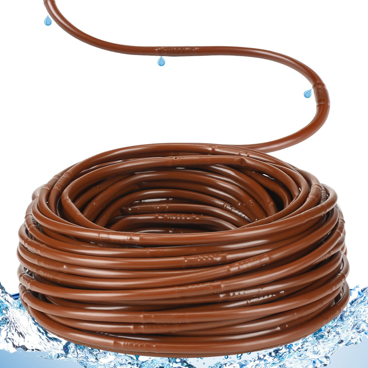 Innconee dripline tubing with 6-inch emitters for even root-zone moisture.