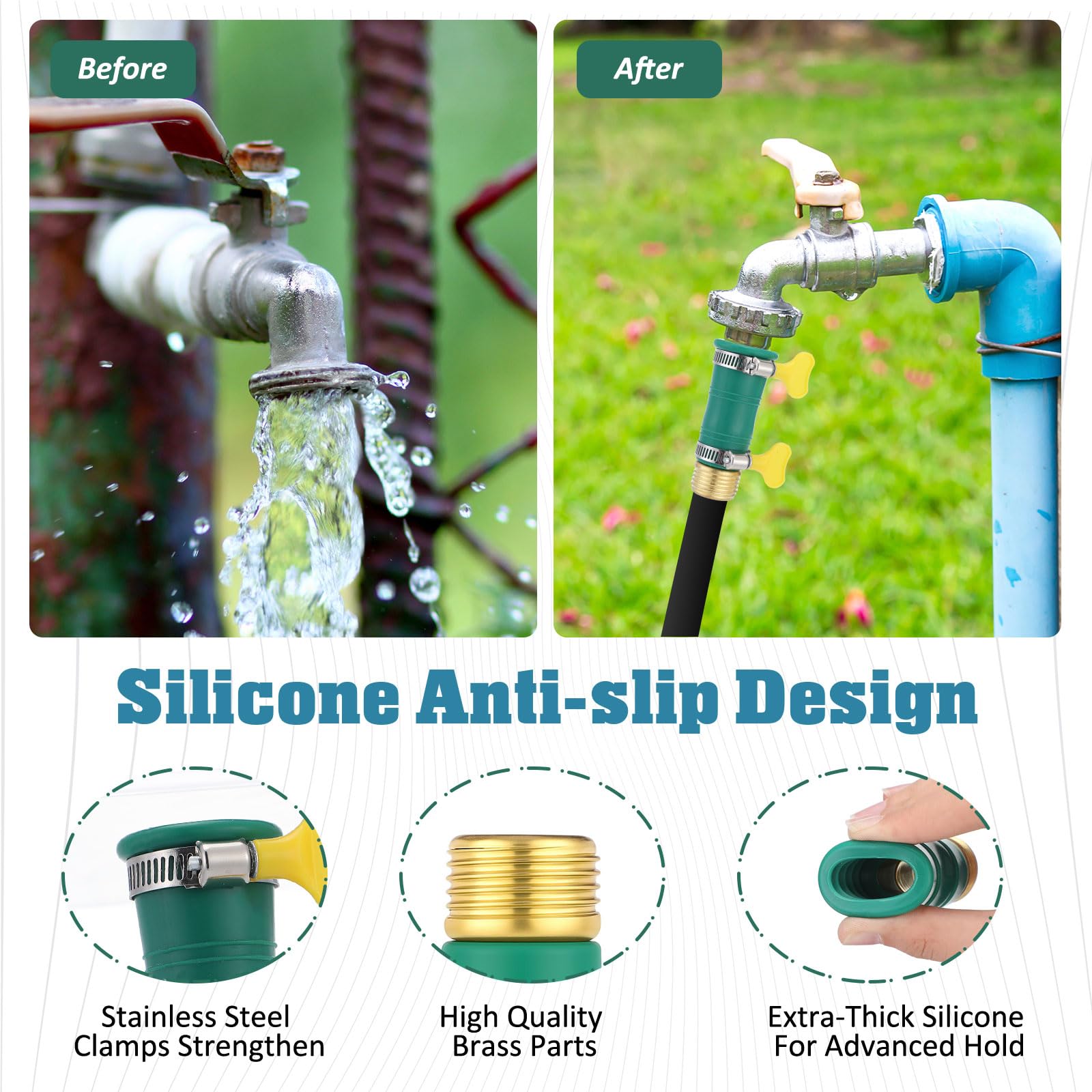 Innconee faucet adapter tape reinforcing joints to prevent leaks