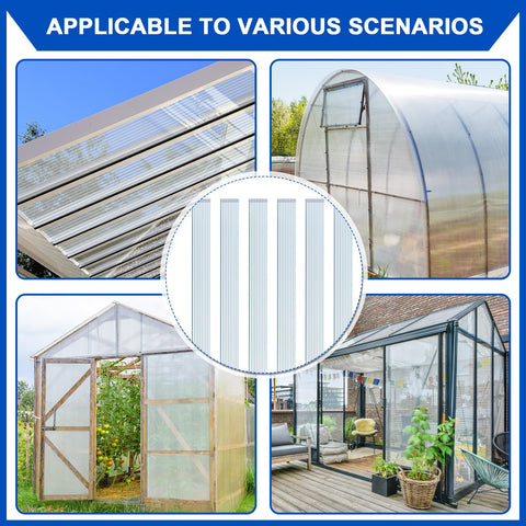 Innconee profile ideal for indoor or outdoor greenhouse setups and balcony roofs.