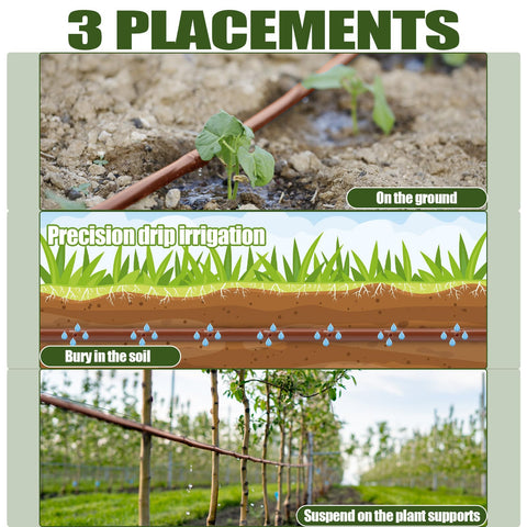 Innconee precise irrigation for dense plantings and raised beds