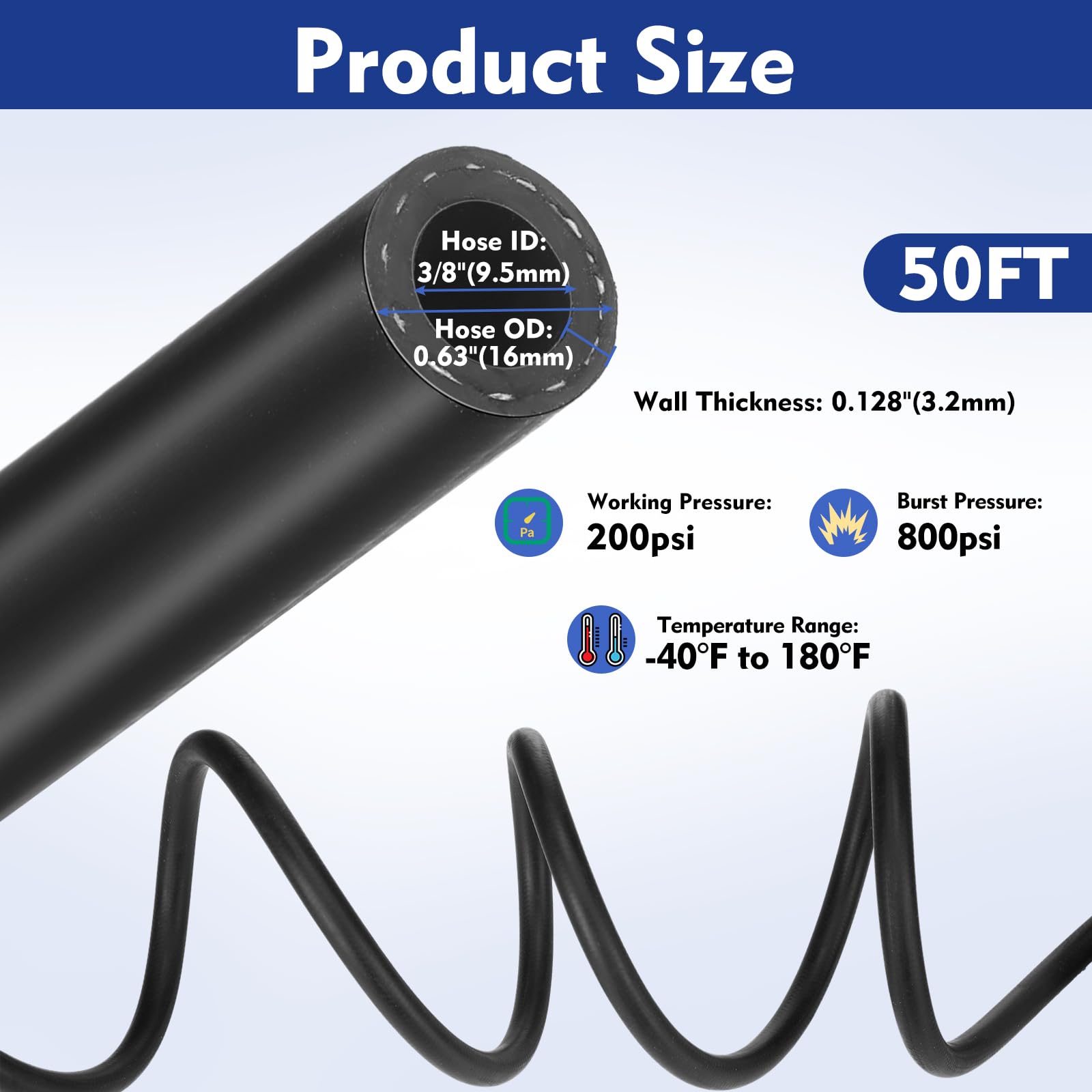 Innconee spray hose end-connection showing secure fittings for reliable setup.