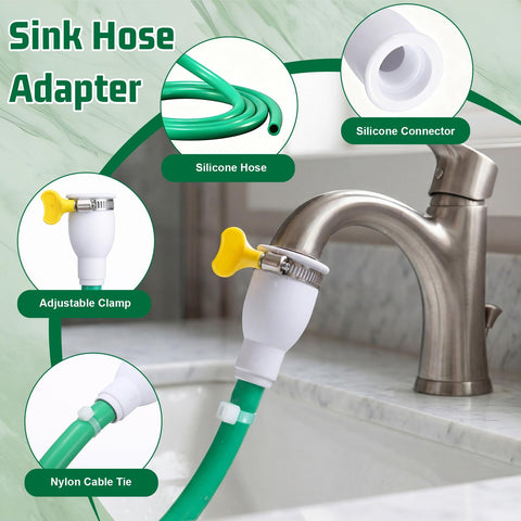 Innconee stainless steel clamp provides a secure connection.