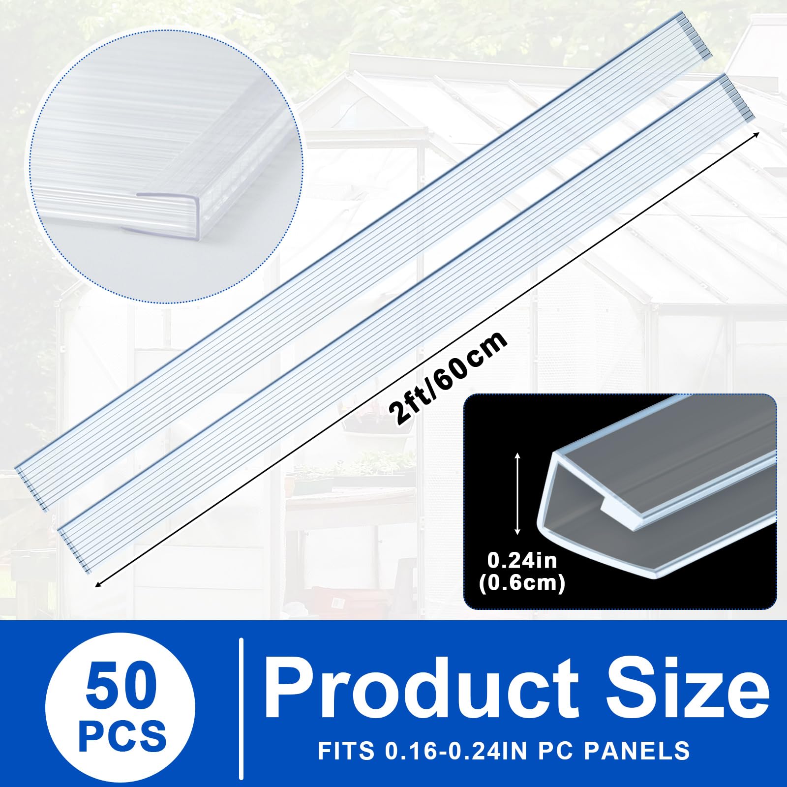 Innconee end-cap seal protects twin-wall panels from dust and water.