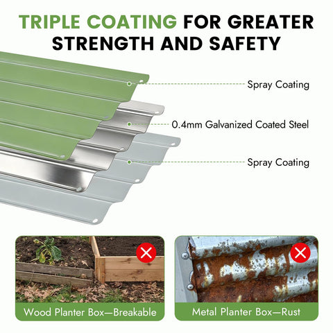 INNO STAGE anti-rust coating adds weather resistance for longer outdoor use.