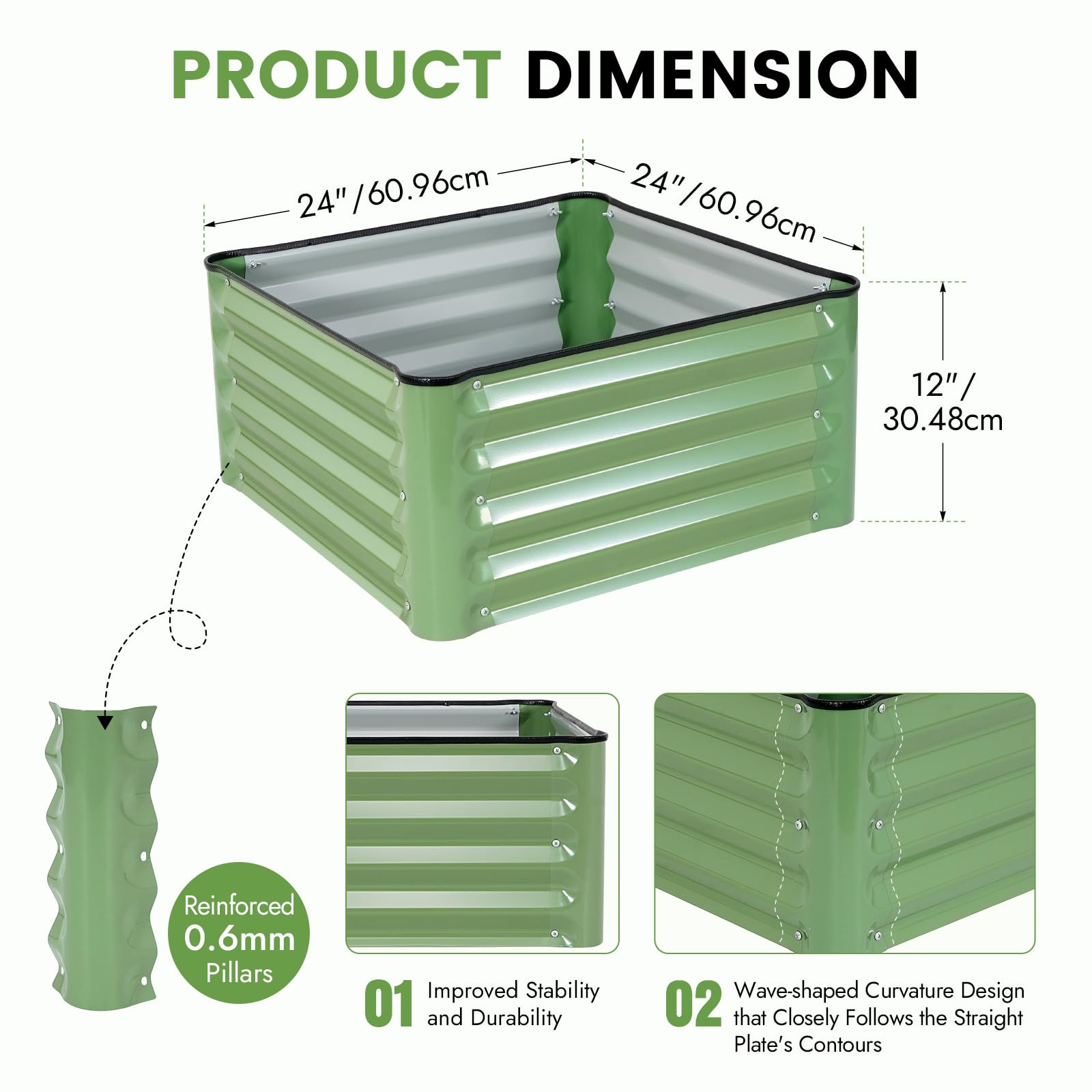 INNO STAGE curved-pillars demonstrate leak-proof design that keeps soil secure.