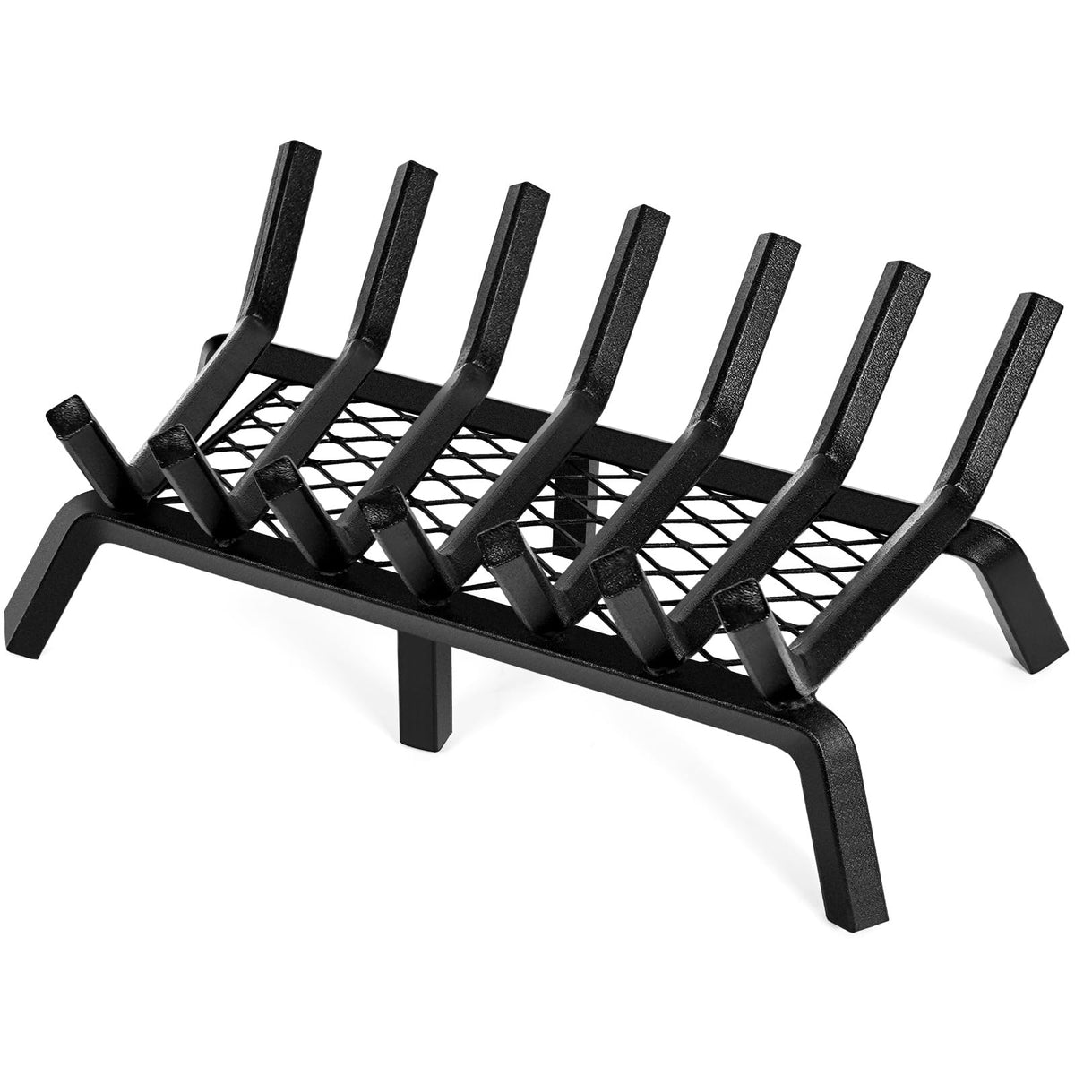 INNO STAGE fireplace grate with ember retainer keeps logs secure and debris out