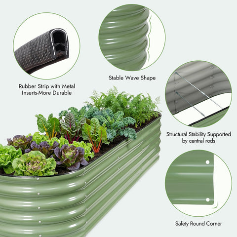 Easy-assembly INNO STAGE bed in olive green with included tools