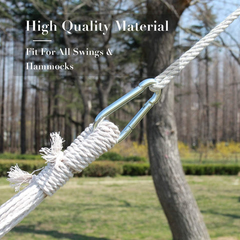 INNO STAGE heavy-duty carabiners secure hammock hangs reliably.