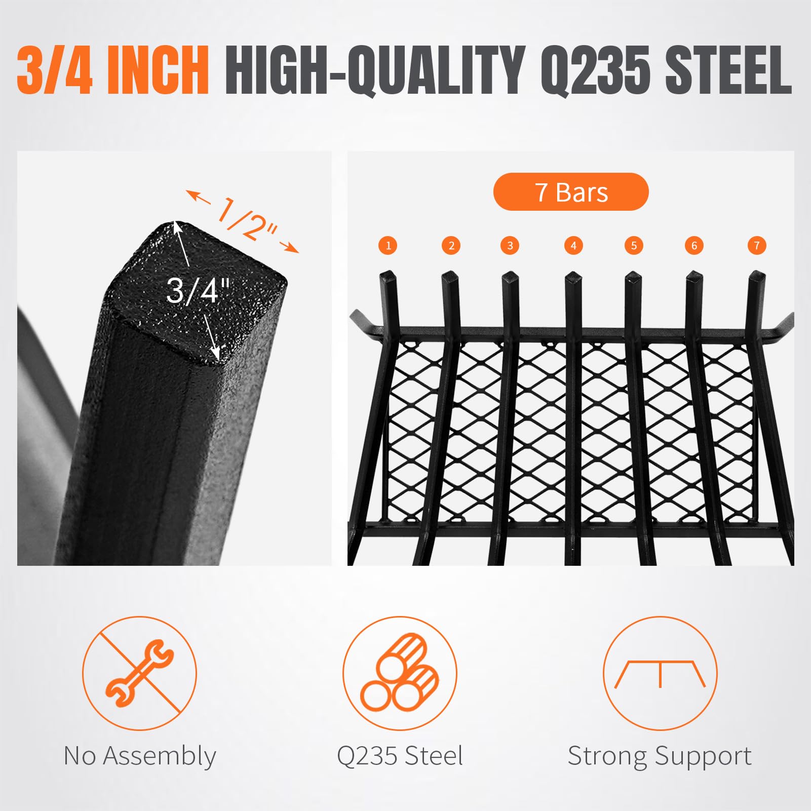 INNO STAGE high clearance for improved air circulation around logs
