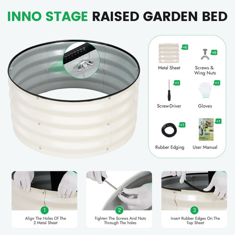 INNO STAGE bed growing vegetables in soil