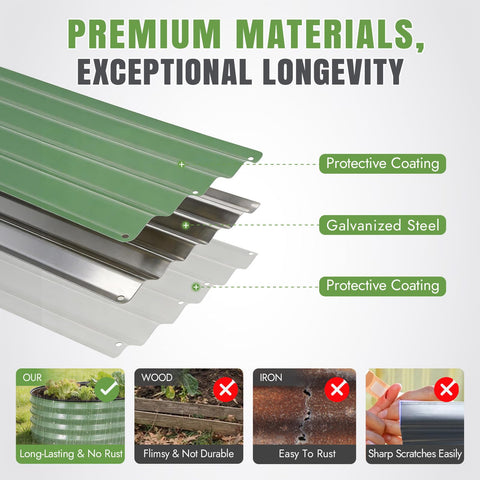 INNO STAGE top-edge rubber strip helps protect hands and soil