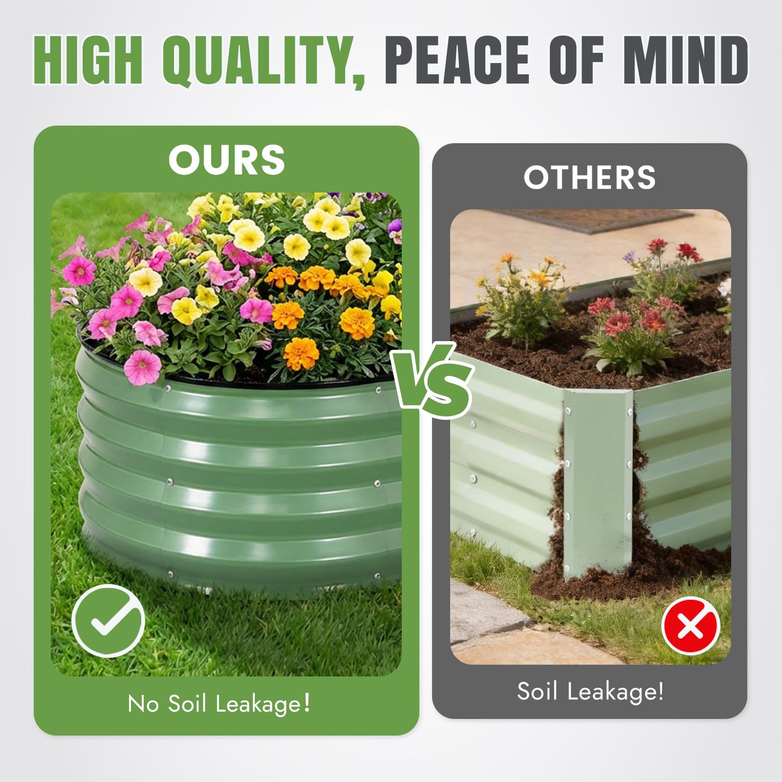 INNO STAGE rust-resistant galvanized steel resists weather in all seasons