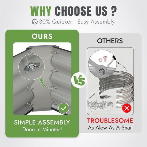 INNO STAGE rust-resistant galvanized steel for outdoor durability.