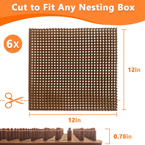 INNOLAND nesting pads suited for multi-hen nests, calm hens