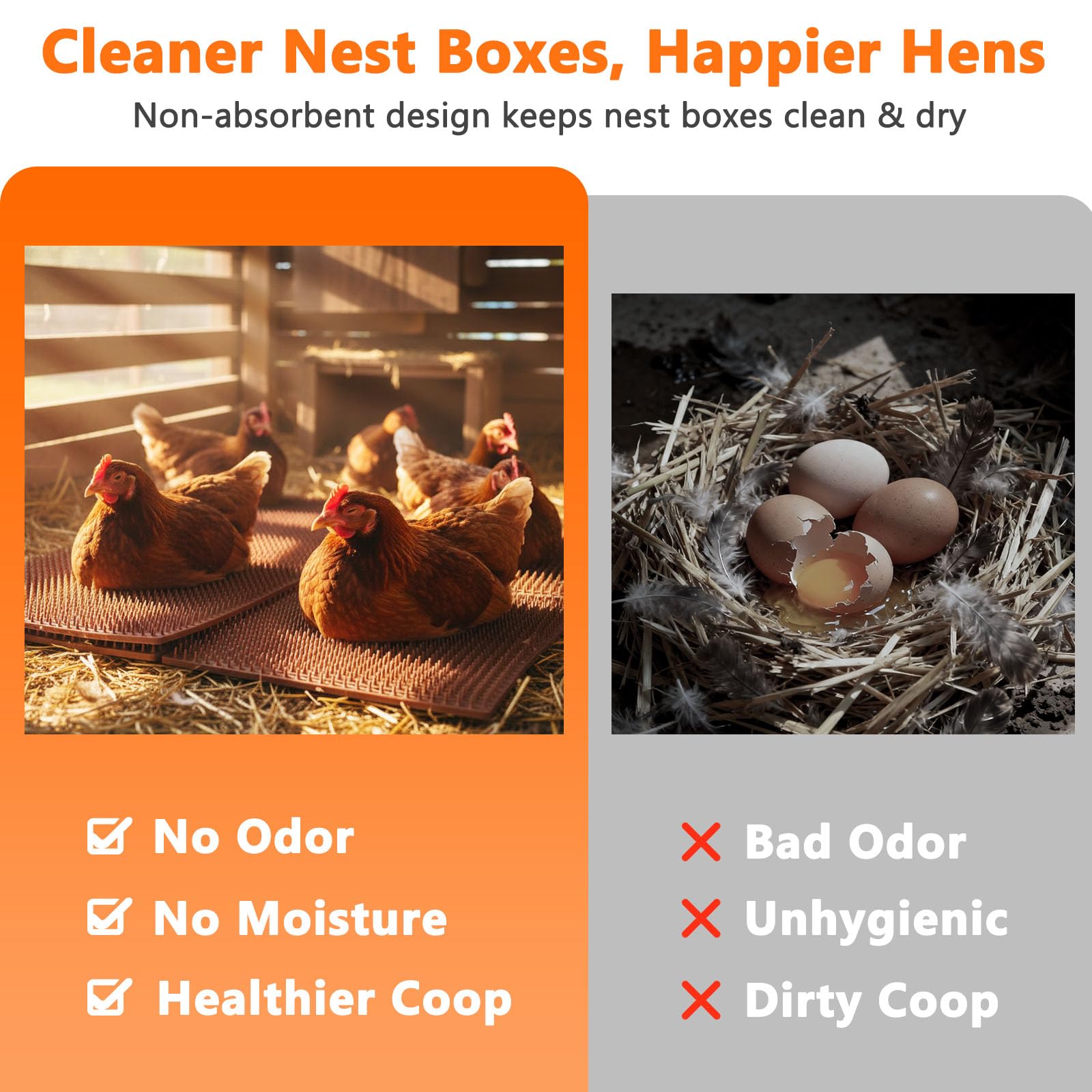INNOLAND nesting pads trim-to-fit, adaptable to any nesting box