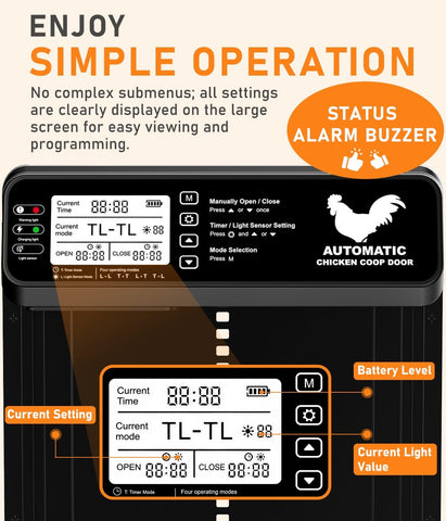 INNOLAND remote control at 20 meters enabling convenient door operation from a distance.