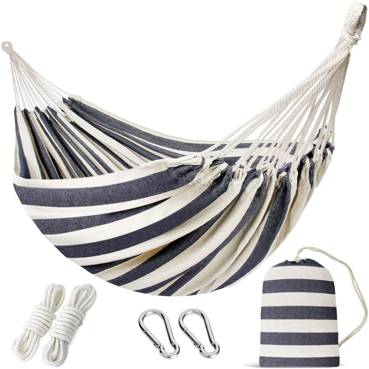 INNO STAGE double hammock with tree straps ready for backyard setup and relaxation
