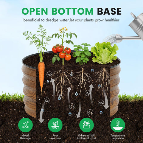 INNO STAGE versatile bed supports vegetables, herbs, and flowering plants.