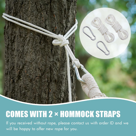 INNO STAGE hammock straps enable quick, secure setup between trees or posts.