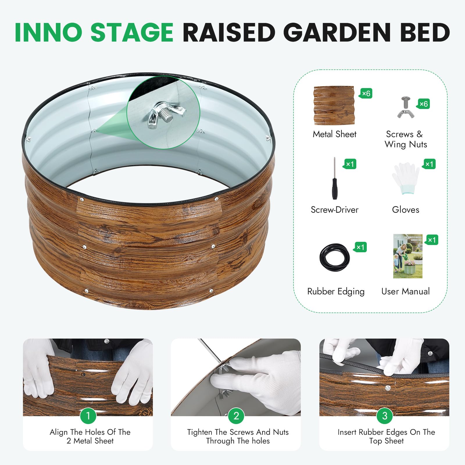 INNO STAGE kit includes tools and instructions for quick setup.