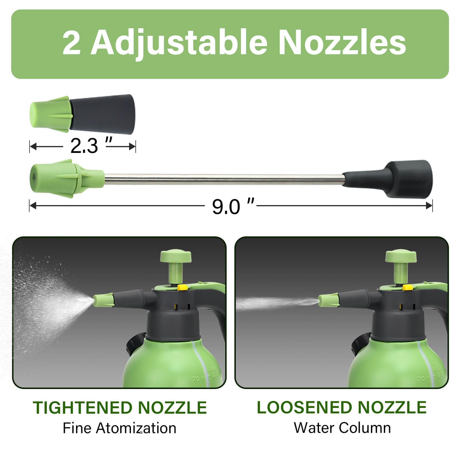 Ergonomic grip on INNOVJOPRO sprayer for comfortable extended spraying