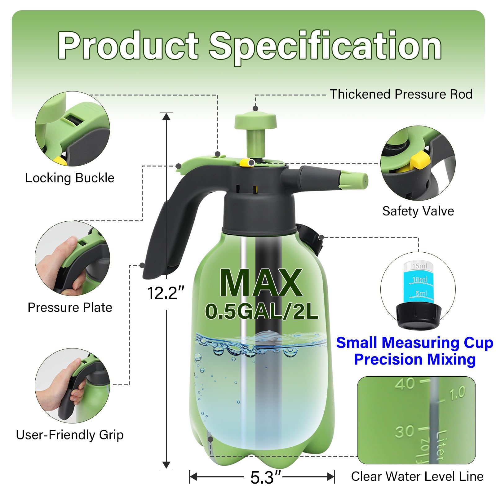 Dual nozzle options on INNOVJOPRO sprayer for mist and jet tasks